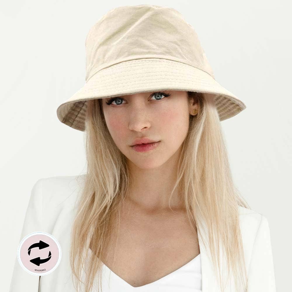 Sensibling Corp. - Wholesale Bucket Hat - Women's - Reversible Solid Bucket Hat14
