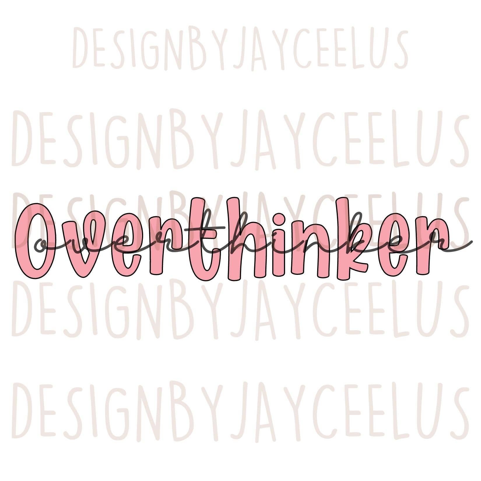 Art of a Story - Wholesale Sticker - Overthinker Waterproof High Quality Sticker1