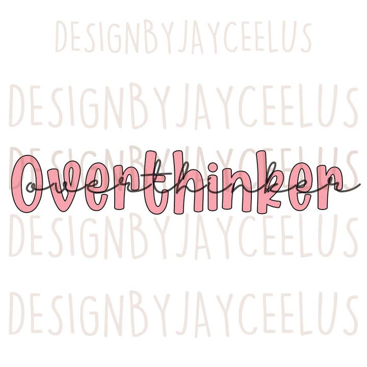 Art of a Story - Wholesale Sticker - Overthinker Waterproof High Quality Sticker1