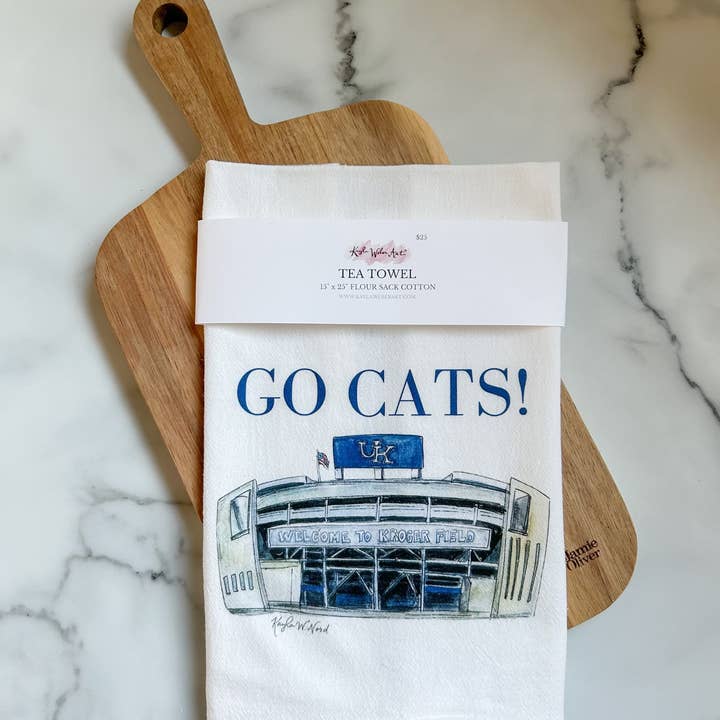 Torchon « Kroger Field » pour la vente par Kayla Weber Art