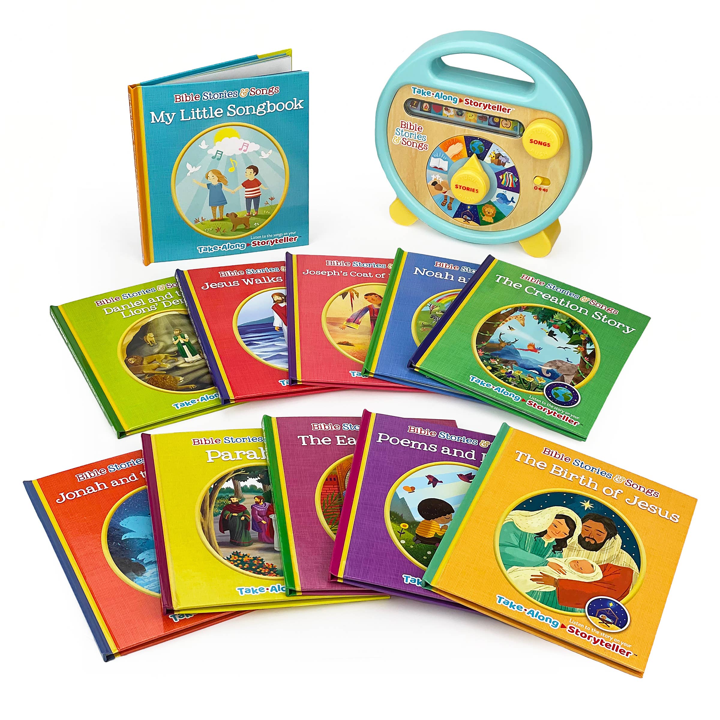Cottage Door Press - Vente Livre pour enfants de maternelle (de 3 à 5 ans) - Ensemble d'histoires et de chansons bibliques avec lecteur de musique et livre de conteurs3