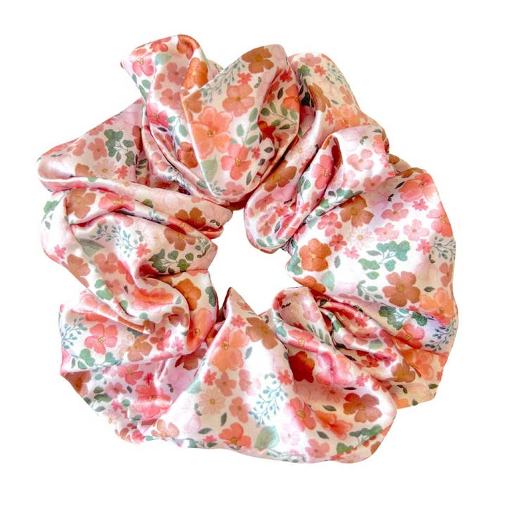 AUTUMN BLOOM - Zijde scrunchie met moerbei voor wholesale door Beyond Scrunchies
