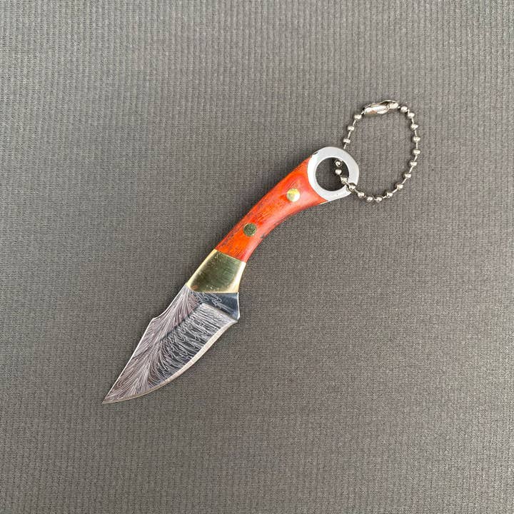 Mio Queena - Wholesale Pocket Knife/Holder - Portable Textured Stainless Steel Knife with Protective Cover3