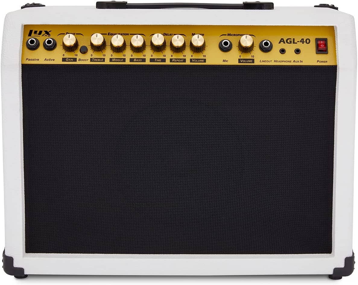 LyxPro - Vendita all'ingrosso Strumenti musicali - Amplificatore per chitarra elettrica con altoparlante integrato e ingresso jack25