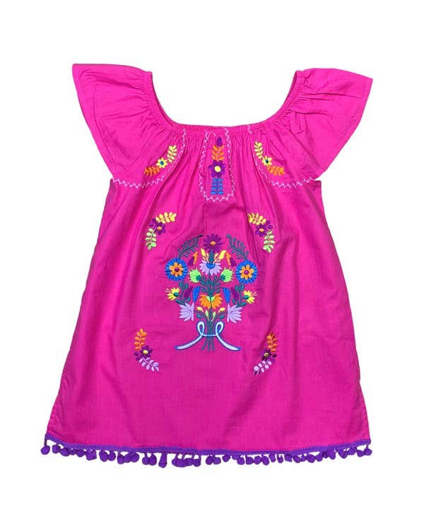 Unik - Wholesale Dress - Kids - Infants and Little Girls Traditional Mexican Embroider12-24M1