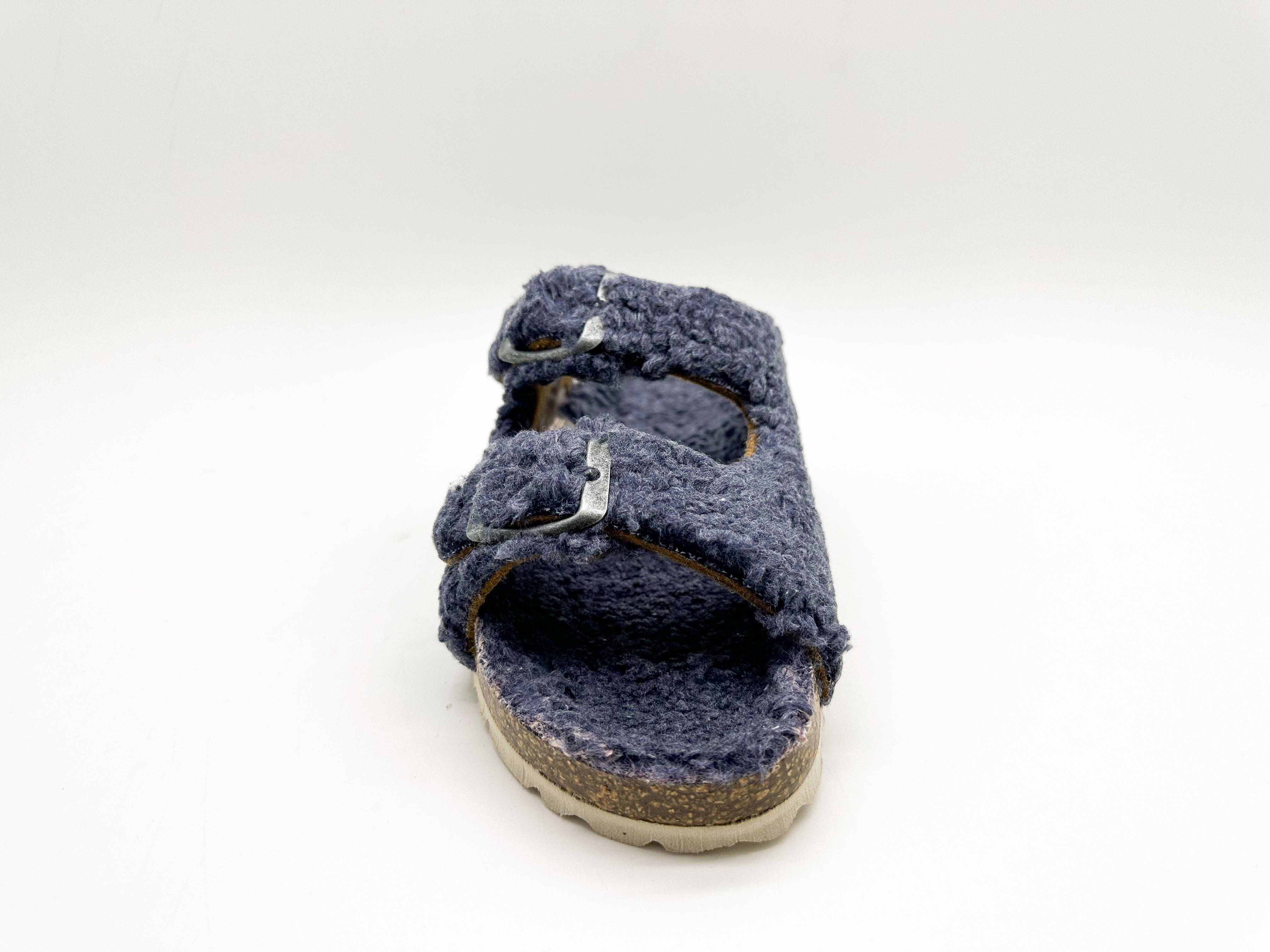 thies - Wholesale Sandals - Kids - thies 1856 ® Kids Organic Teddy Sandal blue grey2