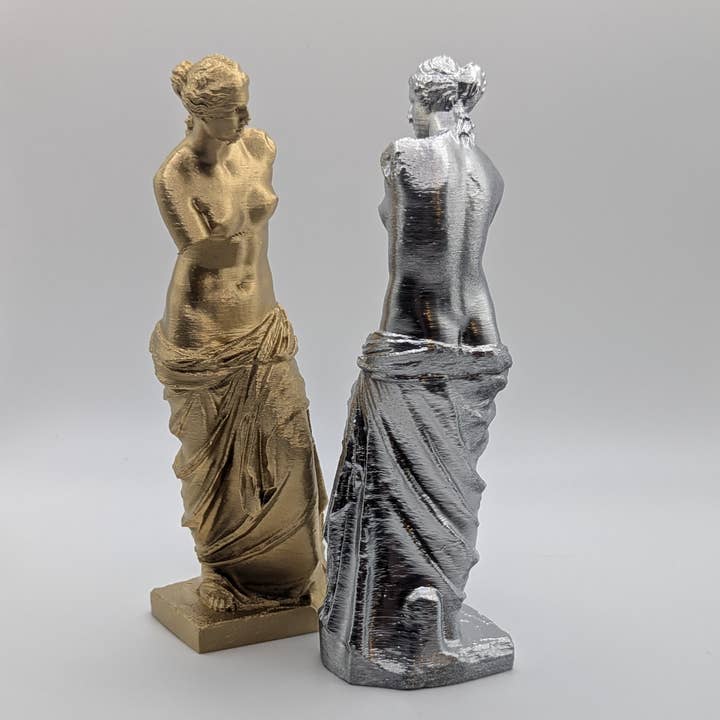 PolyhymniaAtelier - Wholesale Sculpture - Venus de Milo Statue, 6" Metallic, 3D Print Lightweight PLA0