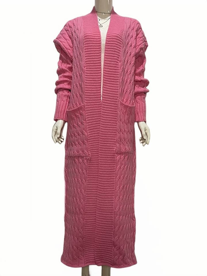 Productseeker - Wholesale Coat - Women's - CT037 Cozy Plus Size Long Knit Sweater Coat9