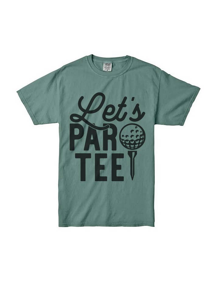 Bella Me - Wholesale Screen Printed T-Shirt - Women's - Black Lets Par Tee Graphic Tee5