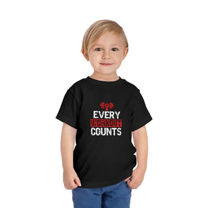Every Workout Counts Toddler Tee for wholesale by RC'nSONS