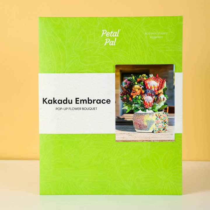 PetalPal - Wholesale Everyday Greeting Card - Kakadu Embrace Pop-Up Bouquet
