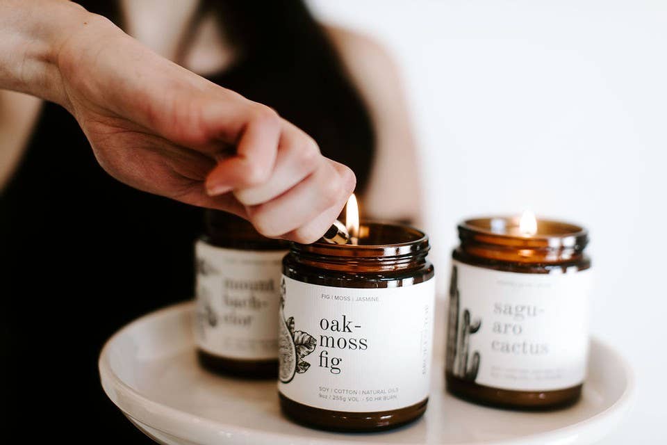 Broken Top Brands - Wholesale Jar/Filled Candle - Oakmoss Fig 9oz Soy Candle4