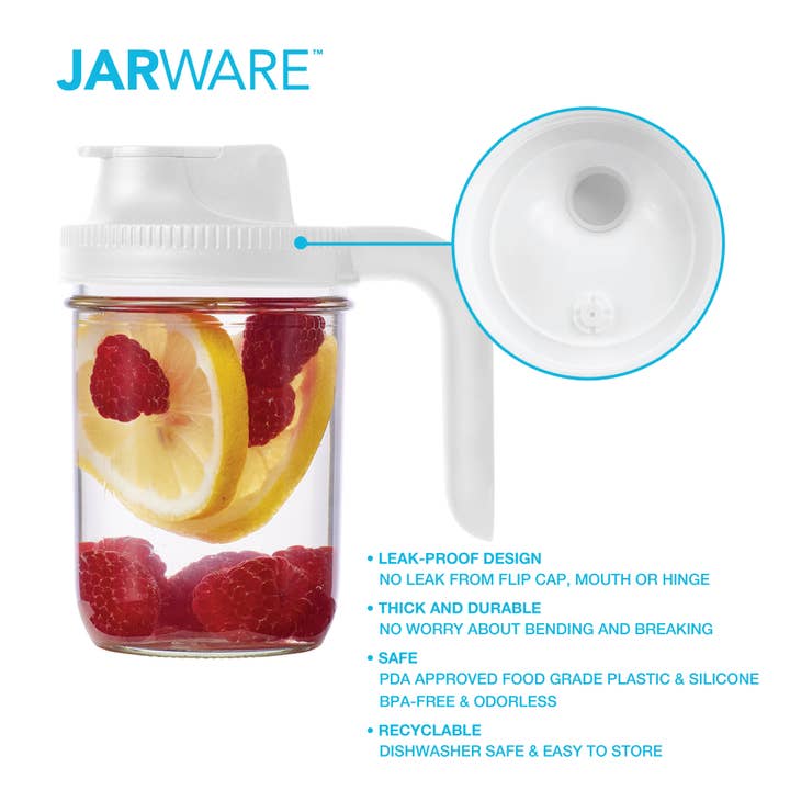 Fox Run Brands - Wholesale Kitchen tool/gadget - Jarware Spout Lid with Handle for Wide Mouth Mason Jar6