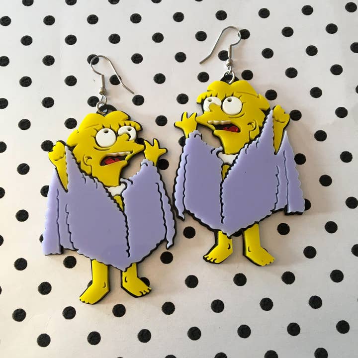 I'm Your Present – wholesale Hängande örhängen – Lisa Lizard Queen Örhängen, Laserskuren akryl, Plastsmycken