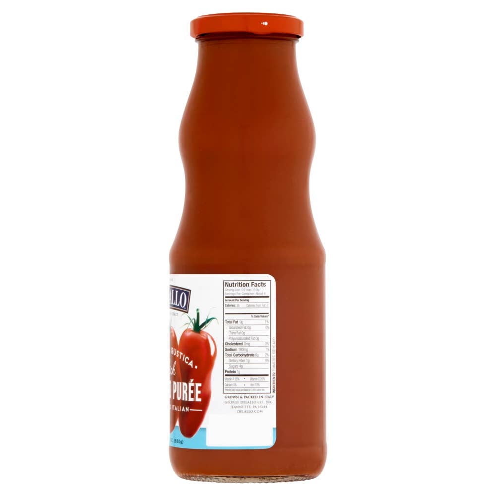 Delallo - Vente Sauces pour pâtes - Purée de tomates Passata (24 oz)2