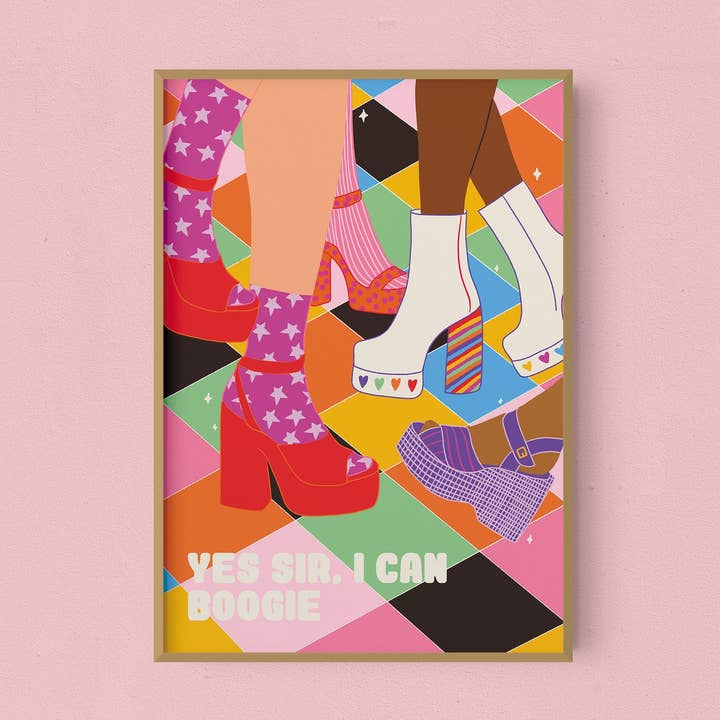Boogie Shoes | Kunstdruck für den Großhandel von Emmy Lupin Studio