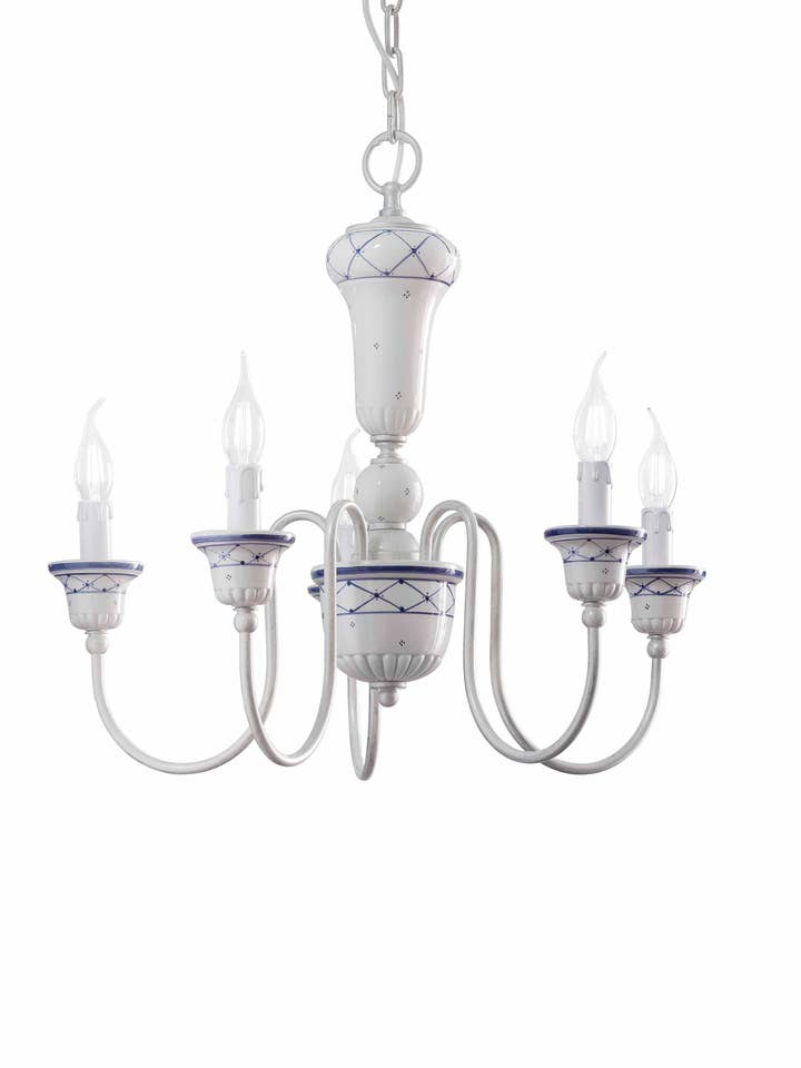 Hanglamp - Klassieke collectie - SANREMO - C270-5 voor wholesale door Ferroluce srl