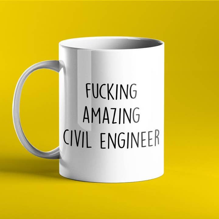 Fucking Amazing Civil Engineer Mug for wholesale by Prickly Cards