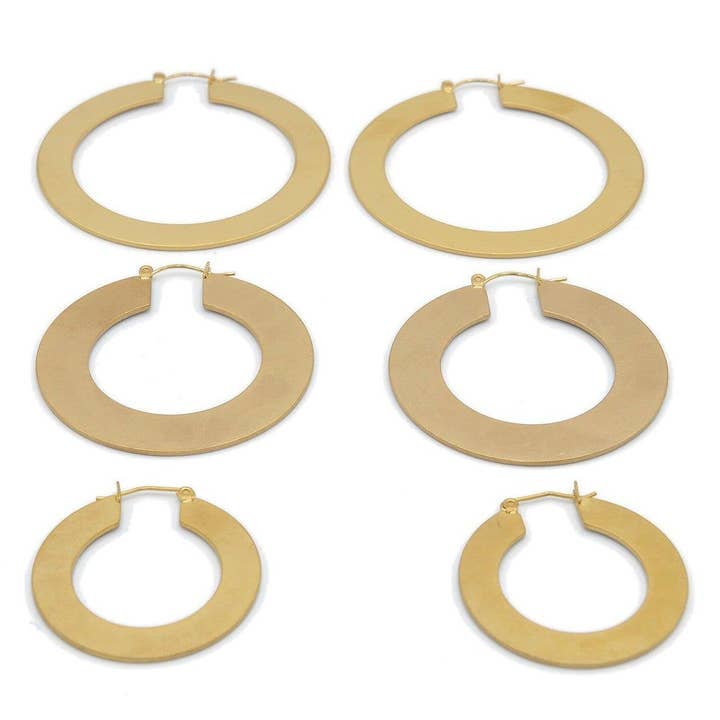 BOUCLE D'OREILLE CORAZUL « PARIS OLE » (créoles) pour la vente par CORAZUL