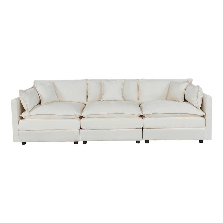 HOMYCASA DESIGN INC - Wholesale Sofa - Sofa Set, 2/3-Seater with Footrest, Wood & Steel