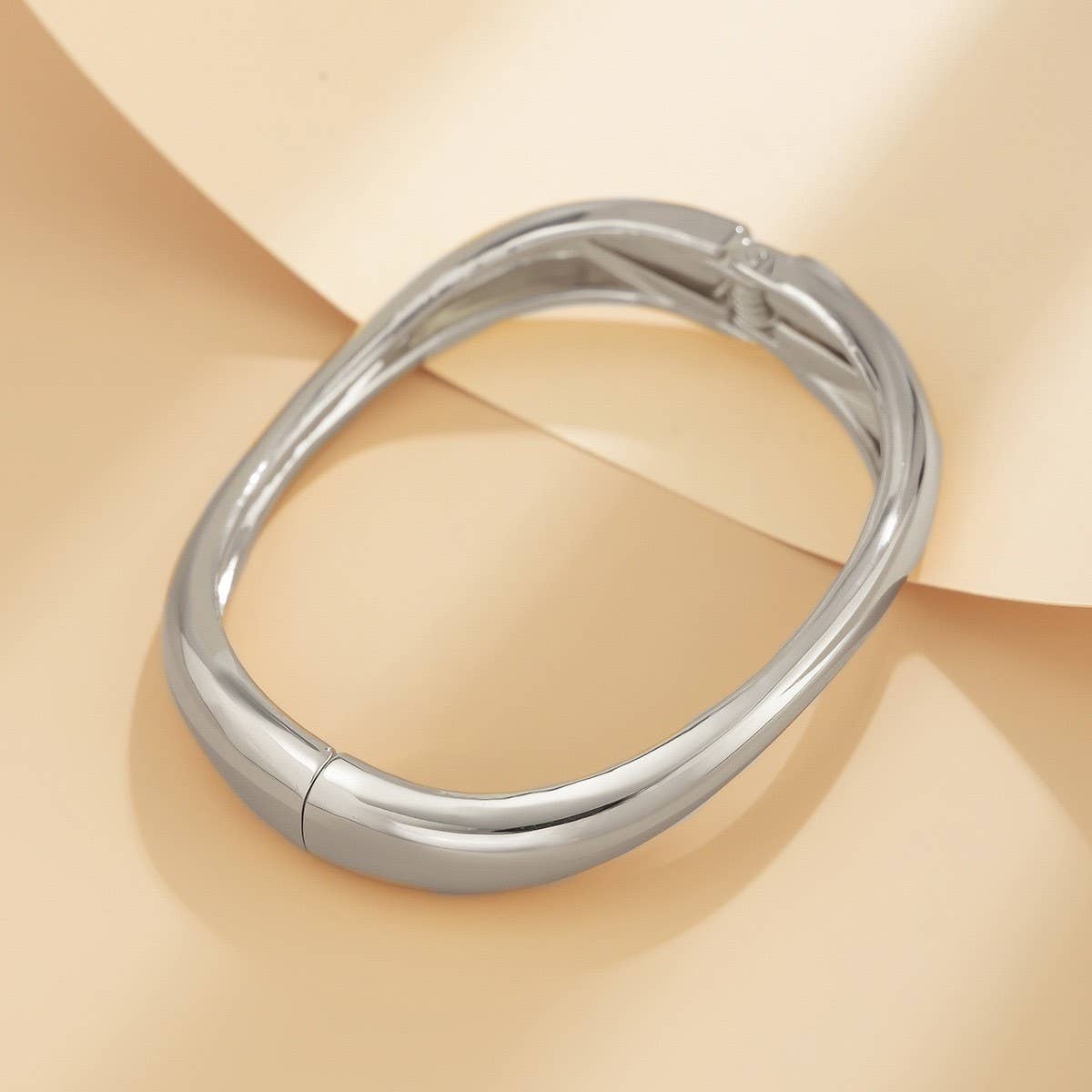 ACCITY - Wholesale Cuff Bracelet - NEW DESIGN FASHION TREND METAL SMOOTH BRACELET_CWMM30814