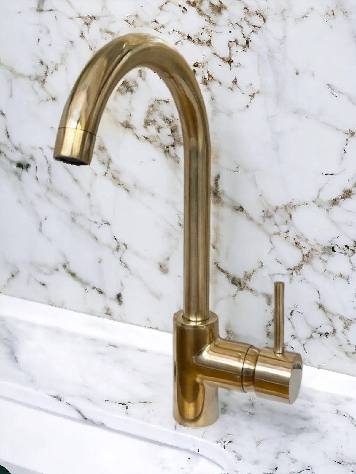 Moroccan Sink - Vente Ustensile/gadget de cuisine - Unlacquered Brass Mixer Lever Handles Faucet1