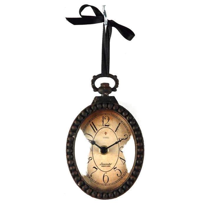Florence Iron Clock for wholesale by Zentique Inc.