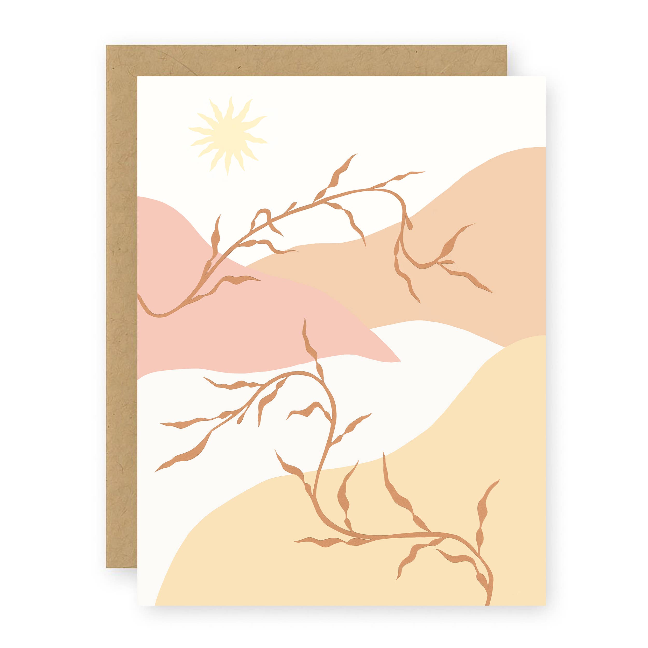 Elana Gabrielle - Wholesale Everyday Greeting Card - Washed Ashore Greeting Card - Seaweed, Kelp, Sand Dunes Art1
