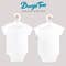 Baby Boogie Tees Bodysuits White with White Button