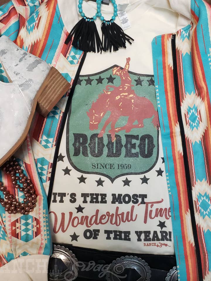 Rodeo its Most Wonderful Time of the Year Graphic T-Shirt for wholesale by Ranch Swag