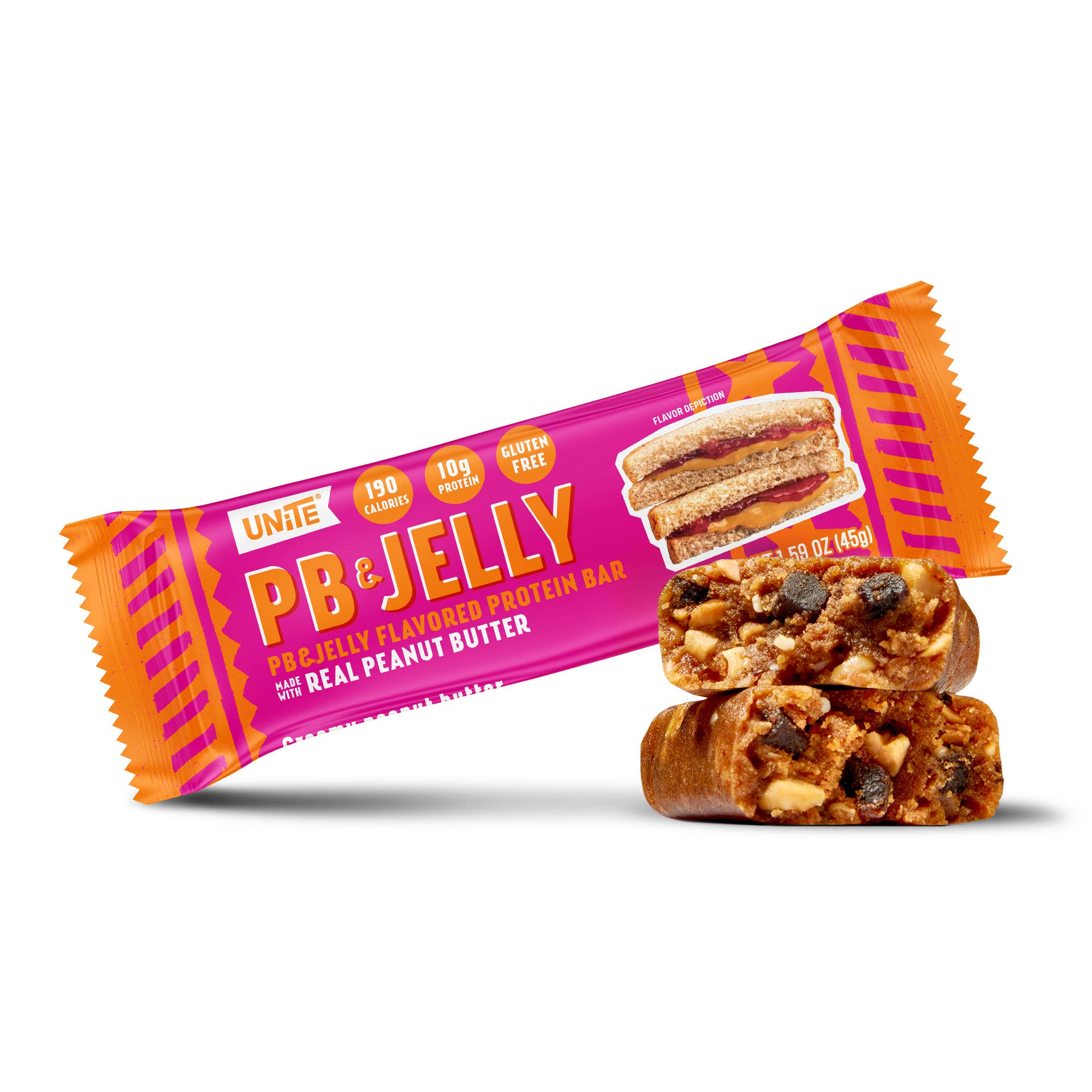 UNiTE Foods - Wholesale Snack Bar - PB & Jelly Protein Bar1