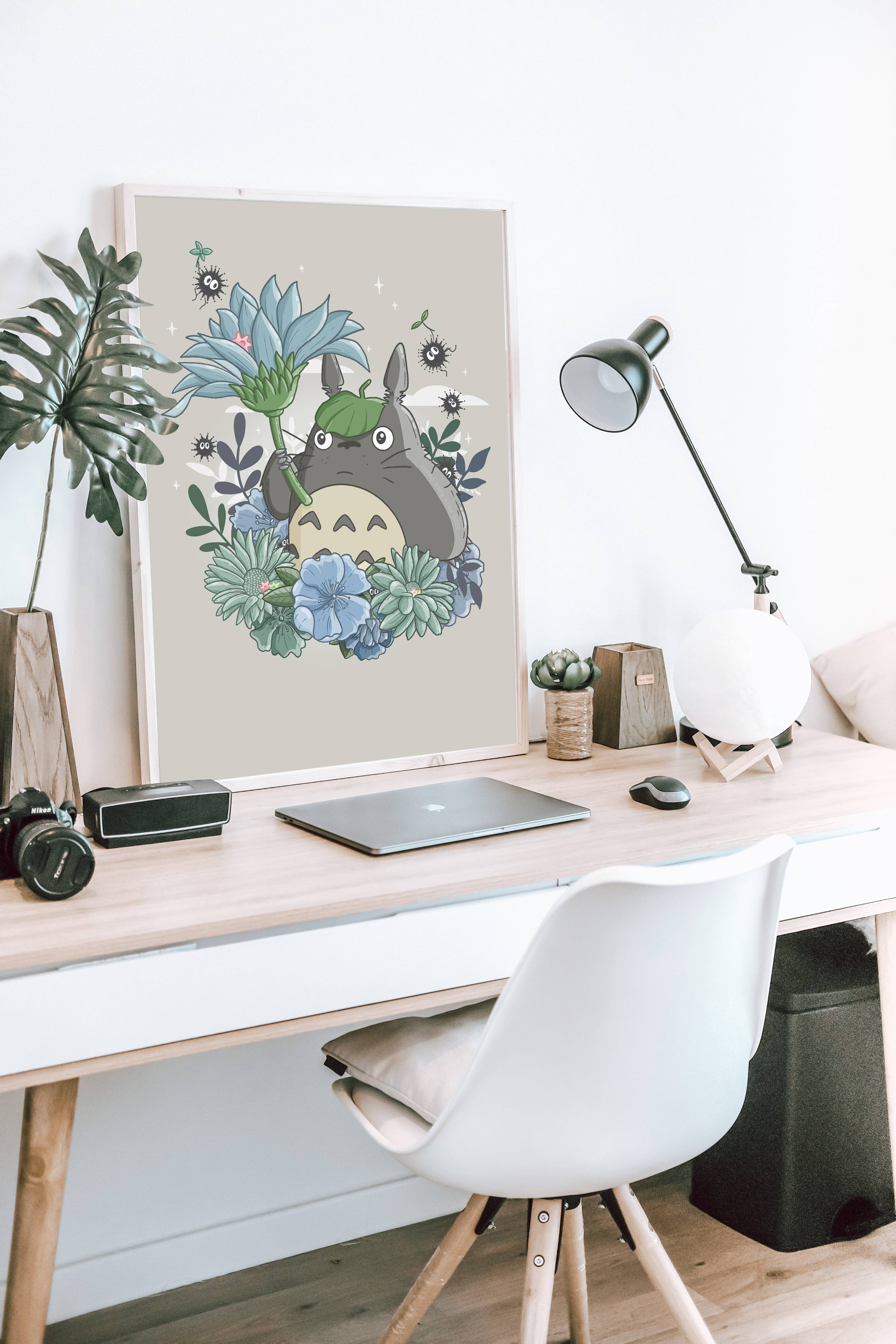 Sarah May Arts - Wholesale Art Print - Forest Spirit Print | Fine Line Anime Floral Art6