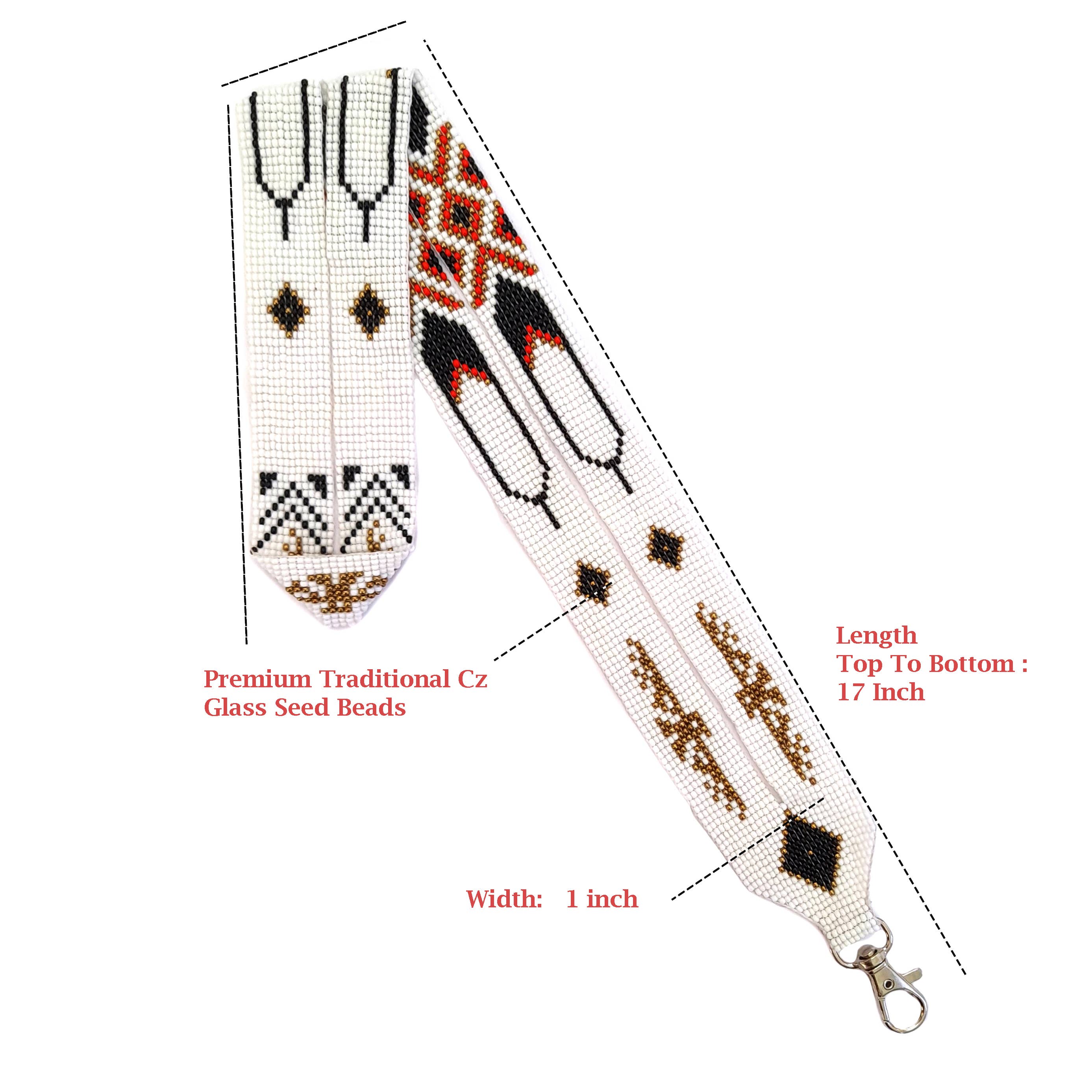 KANGURAH - Wholesale Lanyard - Women's - Beaded Lanyard with Matching Beaded Earrings, ID Card Holder20