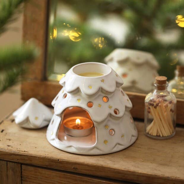 Lisa Angel - Wholesale Wax Warmer - Ceramic Christmas Tree Wax Burner -Not available to EU