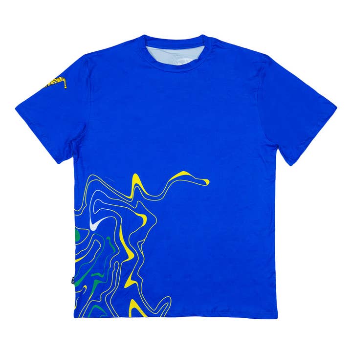 The Orchestrator Blue T Shirt for wholesale by Grassroots California