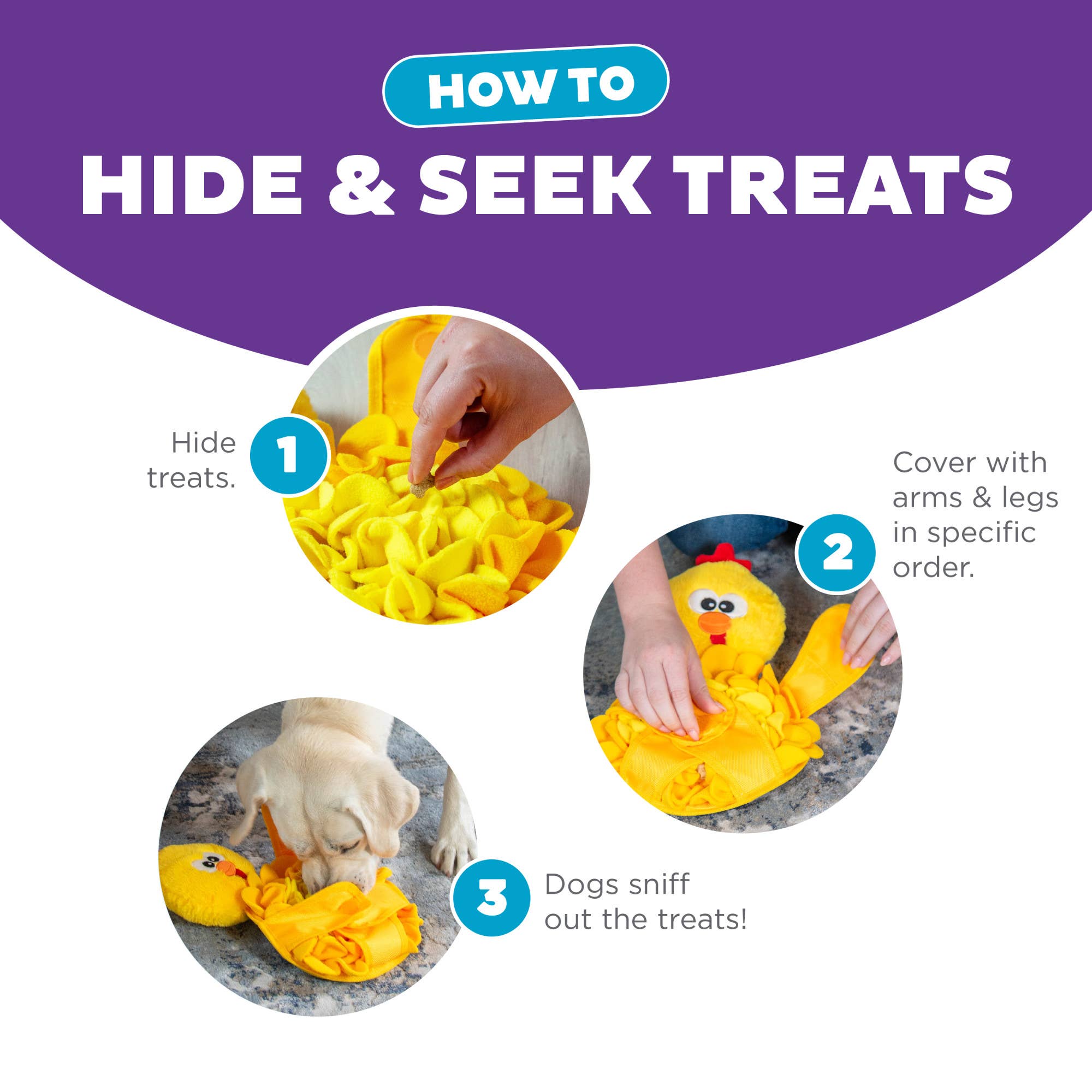 Pet Palette Distribution - Wholesale Pet Plush Toy - Dog - Nina Ottosson Snuffle Palz Chicken Interactive Plush Dog Toy3