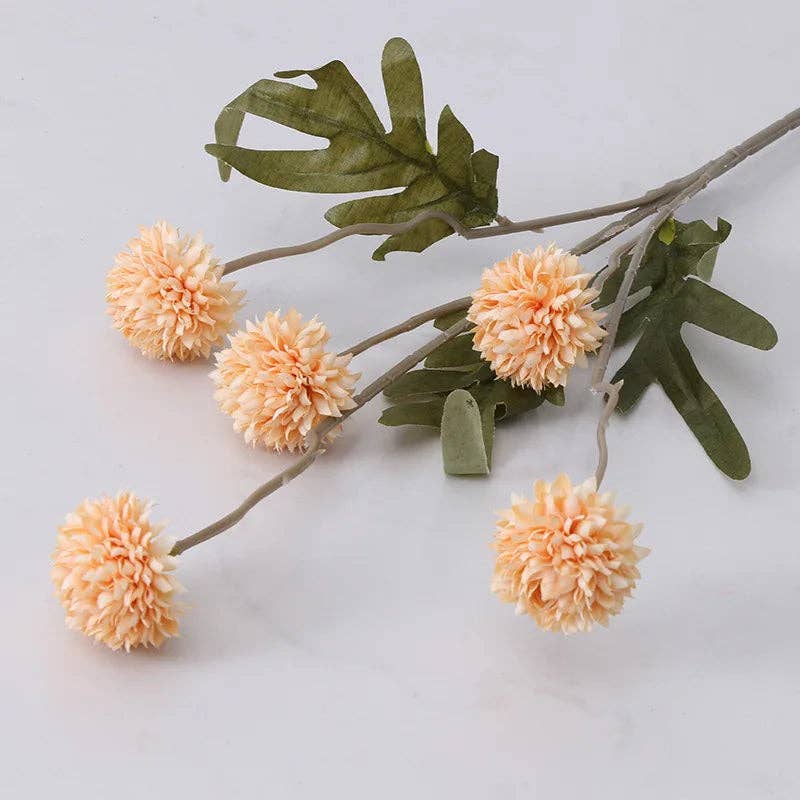 Kiyo Home - Wholesale Artificial flowers - Artificial Dandelion Flowers Set of 6 | Flower Decor | Silk15