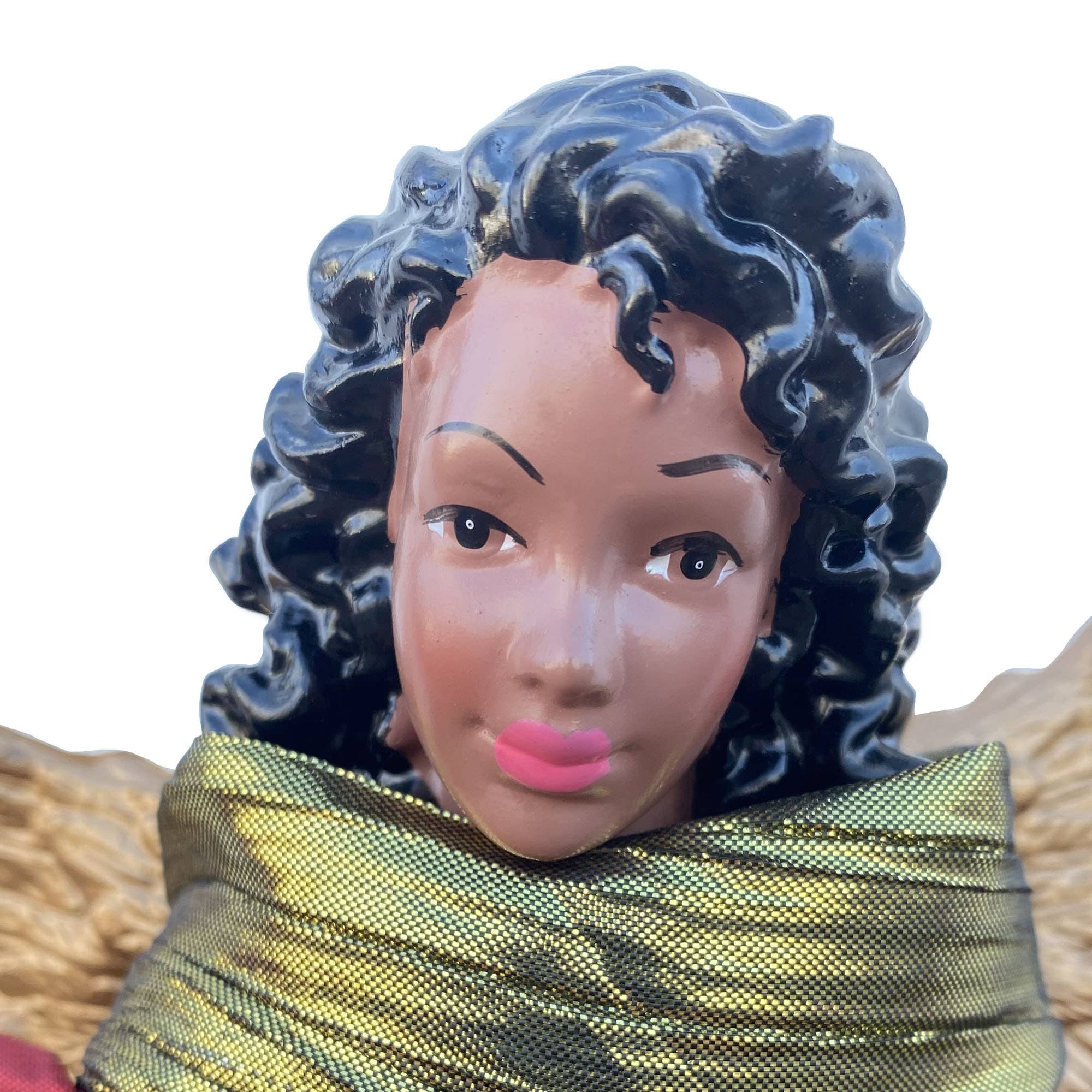 Santa’s Workshop Inc. - Wholesale Tree Topper - 16" Black Christmas Angel Tree Topper3