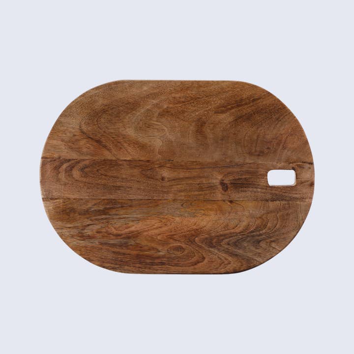 Chopping Board Oval Rectangle –Wood, in 14x9.75" for wholesale by Muqeem & Brothers