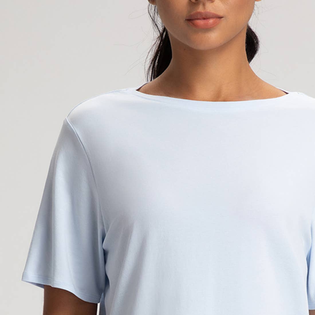 Sodalemon – wholesale Athletic top – Women′s – Women Loose Quick-Dry Breathable Round-Neck Yoga T-Shirt6