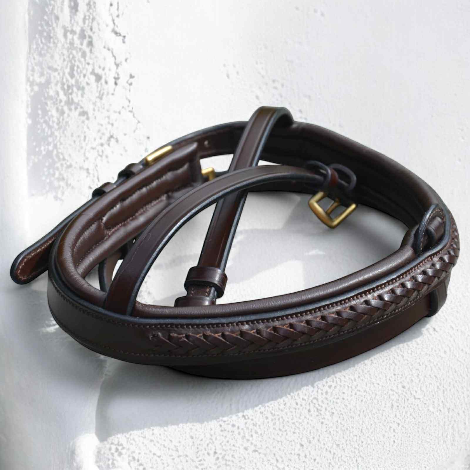EPONIA EQUESTRIAN LIFESTYLE - Venta al por mayor Equipamiento de equitación - Brida con detalles clásicos trenzados en cuero italiano9