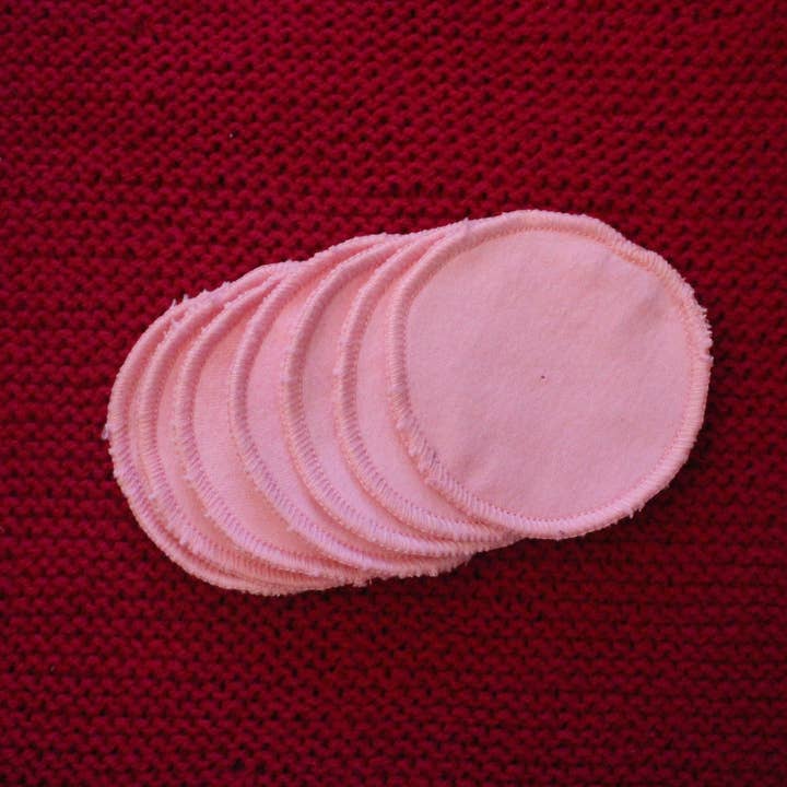 Moonie Eco Friendly Products - Wholesale Wash Cloth - Pink Reusable Cotton Face Pads | Handmade