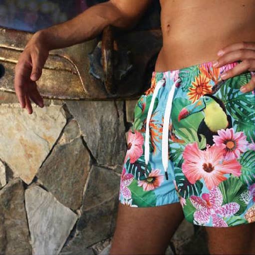 Badehose Nizza Wildnis für den Großhandel von CALYPSONIA