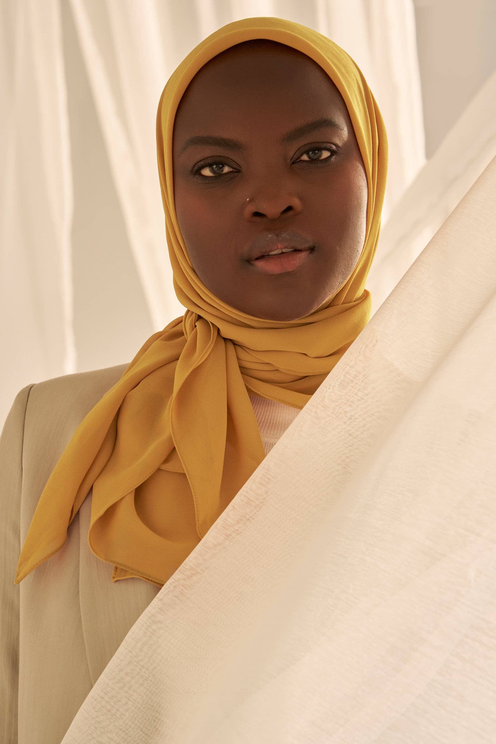 Everyday Chiffon Hijab - Dark Honey for wholesale on Faire