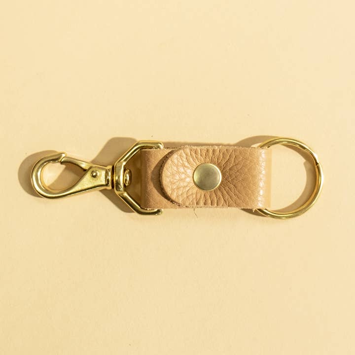 Keychain - Tan Leather for wholesale by Primecut