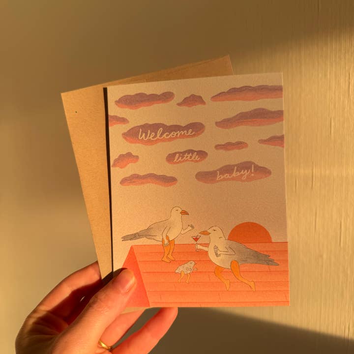 Welcome little baby (Seagulls) for wholesale by By Hailey Coral