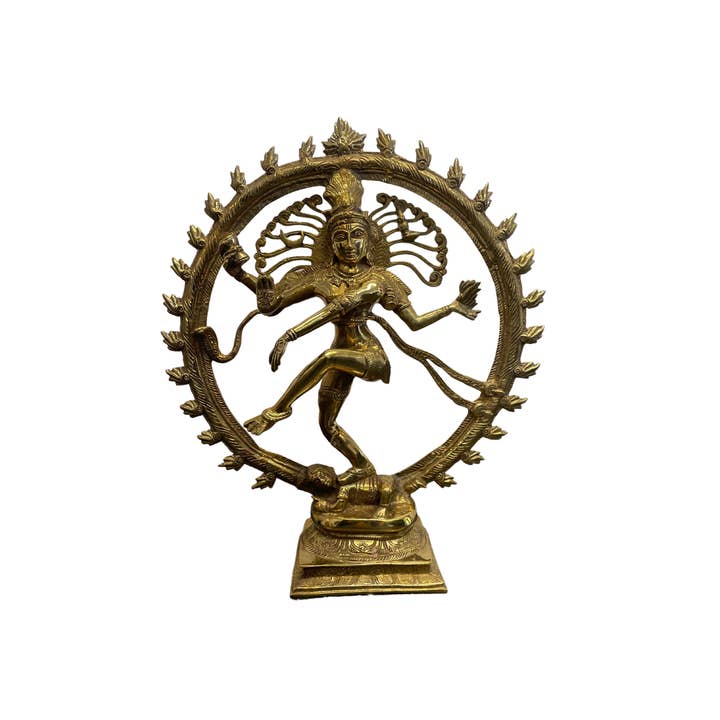 Divine Majesty: Solid Brass Natraj Sculpture 22" for wholesale by India Overseas Trading Corporation