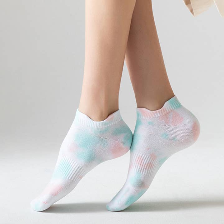 ACCITY - Wholesale Socks - Women's - WOMEN TIE-DYE ANTI-DROP HEEL SOCKS_CWMS025710
