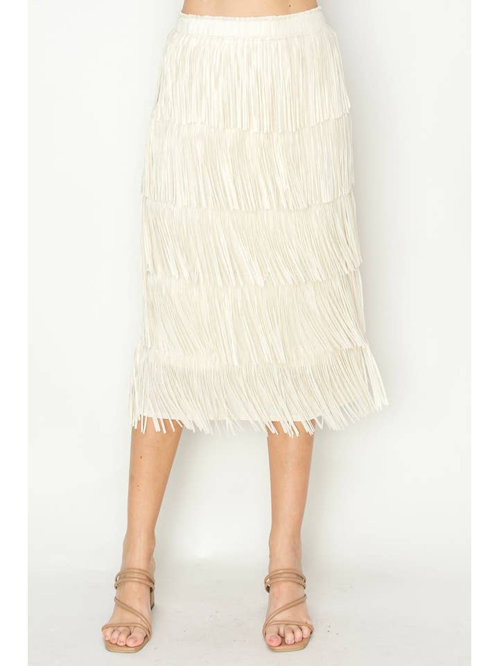 Joh Apparel - Wholesale Skirt - Women's - Jayleen Fringe Skirt3