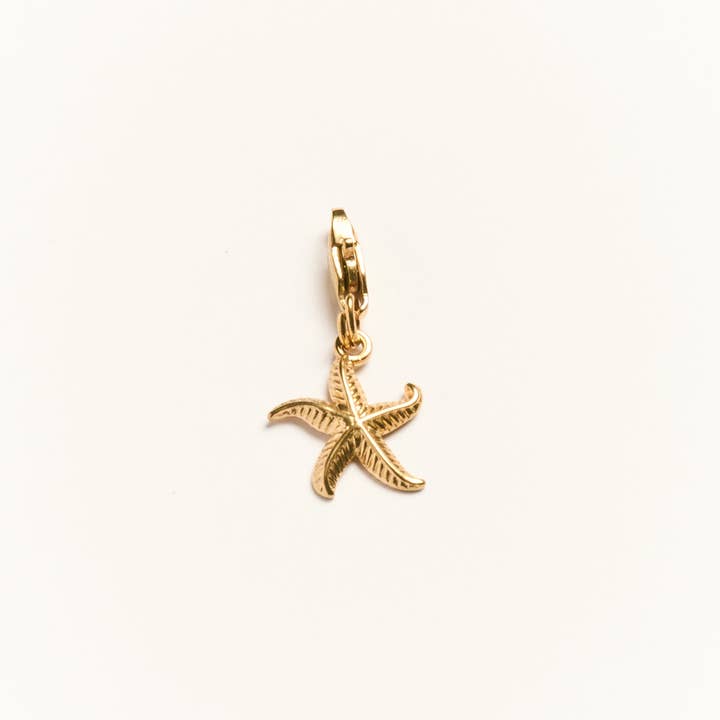 Palas - Wholesale Individual Charm/Pendant - Mini Asterias - Golden Starfish-shaped Charm0